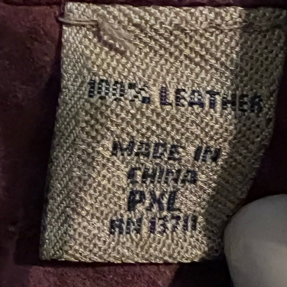 Women's Vintage I.E. Petite Mauve 100% Leather Jacket Size PXL (US 12-14) - Picture 10 of 16